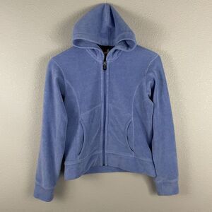 Patagonia Womens XS Blue Plush Synchilla Hoodie Sweater Full Zip